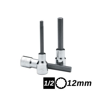 Bocallave de Punta Hexagonal Largo de 1/2 de 12mm Stanley