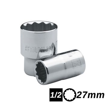 Bocallave Estriada Encastre 1/2 de 27mm Stanley