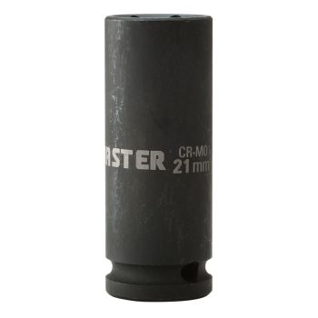 Bocallave de Impacto larga encastre 1/2 pulgada 21mm Crossmaster