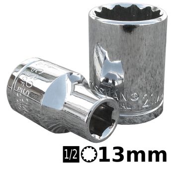 Bocallave estriada 1/2 13mm Crossmaster