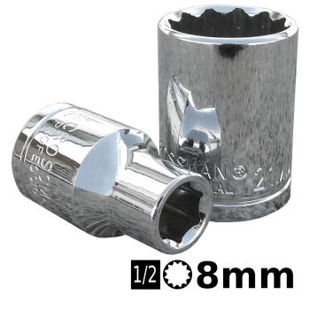 Bocallave estriada 1/2 8mm Crossmaster