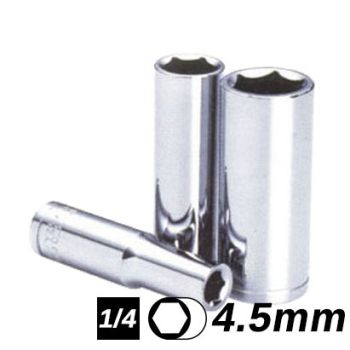 Bocallave Hexagonal Larga encastre 1/4 4.5mm Crossmaster