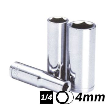 Bocallave Hexagonal Larga encastre 1/4 4mm Crossmaster