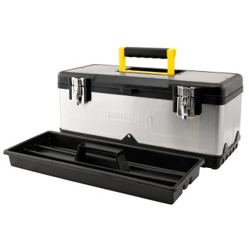 Caja Acero Inoxidable para Herramientas con Cierres Metálicos Grande - Crossmaster