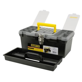 Caja Plástica para Herramientas con Cierres Metálicos (Tamaño 3) - Crossmaster