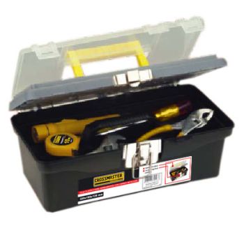 Caja Plastica para Herramientas con Cierres Metalicos Pequeña - Crossmaster