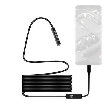 Cámara para inspección endoscópica de 8mm y 5 metros compatible con Windows y Android Crossmaster