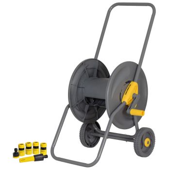 Carro Enrolla Manguera 2 ruedas con accesorios Crossmaster
