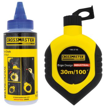 Chocla Lí­nea Profesional de 30 mts con Tiza Azul - Crossmaster