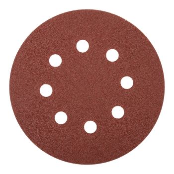 Discos de Lija 240 125mm diámetro con base de velcro 100 unidades Barovo