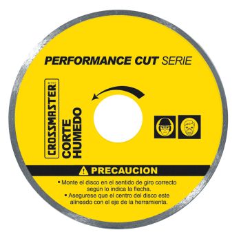 Disco Diamantado Profesional Continuo Performance Cut 115mm - Crossmaster