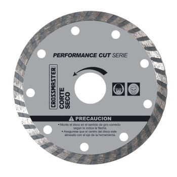 Disco Diamantado Profesional Turbo - Seco - 180mm Crossmaster