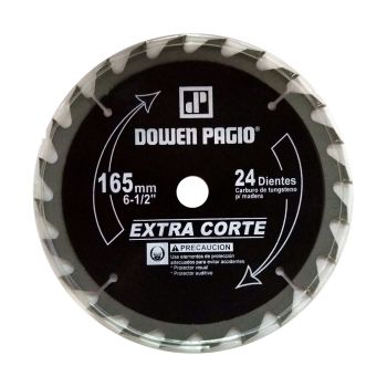 Disco para Sierra Circular 165mm 24 dientes Crossmaster