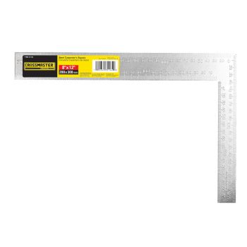 Escuadra para carpintero de Acero 200x300mm Crossmaster