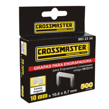 Grapas Rectas de 8 x 10,6mm Caja x 500 Unidades - Crossmaster