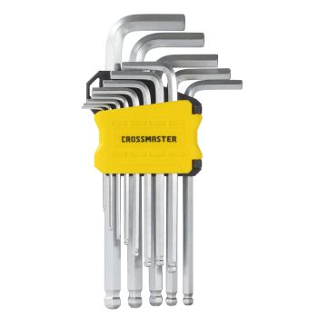 Juego de 13 llaves hexagonales largas métricas Crossmaster