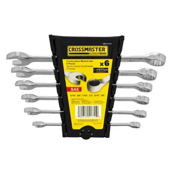 Juego de 6 Llaves Combinadas Pulgadas Crossmaster