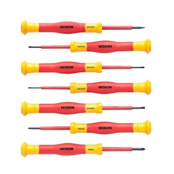 Juego de 7 Destornilladores de Precisión Aislados (Línea Premium) Wokin