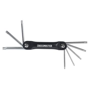 Juego de 8 llaves plegables Torx Crossmaster