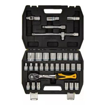 Juego de Bocallaves 32 piezas milimétricas encastre 1/2 Crossmaster