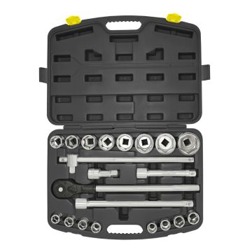 Juego De Bocallaves 21 Piezas Métricas Encastre 3/4 Crossmaster