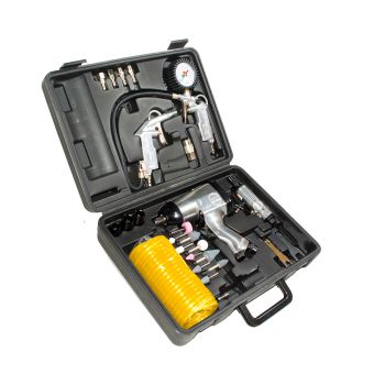 Kit de Herramientas neumáticas 27 piezas con maletín Konan