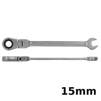 Llave combinada con crique flexible 15mm Crossmaster