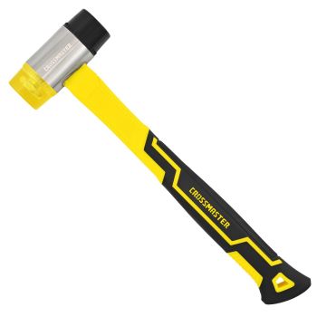 Martillo de Goma y PVC 40mm Mango de Fibra de Vidrio Crossmaster