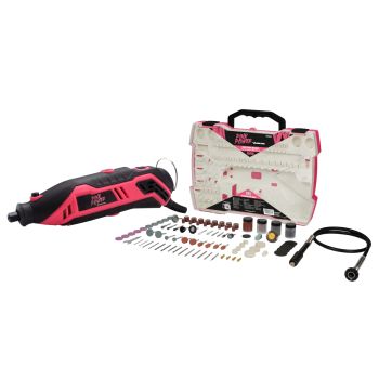 Minitorno manual velocidad variable 3.2mm 190 piezas Pink Power Dowen Pagio