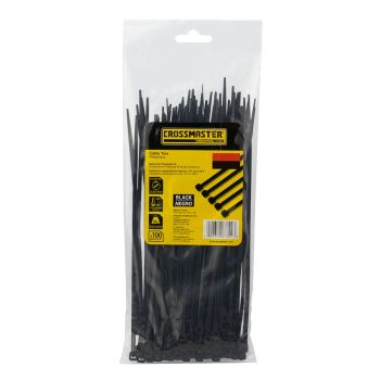 Precintos Negros 4.8 x 200mm 100 unidades Crossmaster