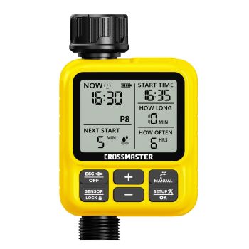 Programador De Riego Automático Para Jardin 8 Programas Crossmaster
