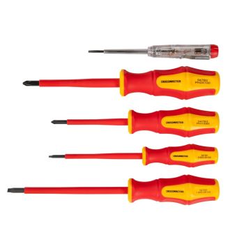 Set De 5 Destornilladores Aislados Crossmaster