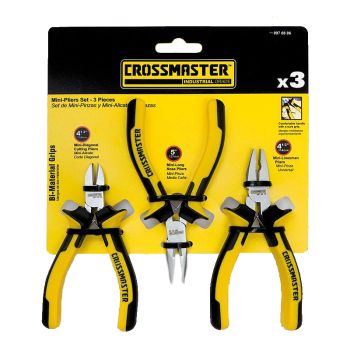 Set de mini-pinzas y mini-alicate 3 piezas Crossmaster