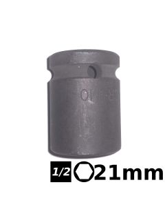 Bocallave hexagonal de impacto 1/2 21mm Crossmaster