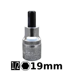 Bocallave punta hexagonal encastre 1/2 19mm Crossmaster