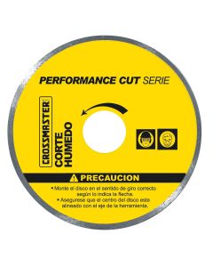 Disco Diamantado Profesional Continuo Performance Cut 110mm - Crossmaster