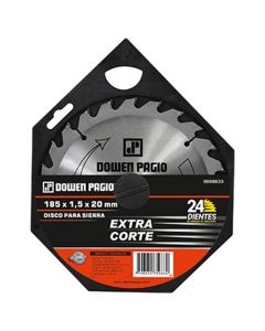 Disco para Sierra 185x1.5x20mm 24 Dientes Extra corte Dowen Pagio