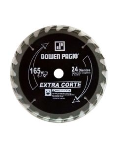 Disco para Sierra Circular 165mm 24 dientes Crossmaster