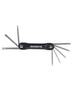 Juego de 8 llaves plegables Torx Crossmaster