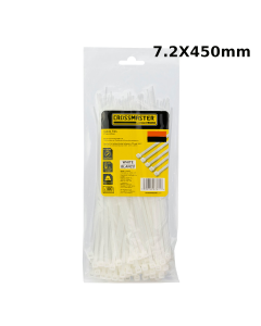 Precintos Blancos 7.2 x 450mm 100 unidades Crossmaster