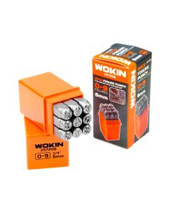 Set de cinceles marcadores de números 6mm 9 piezas Wokin
