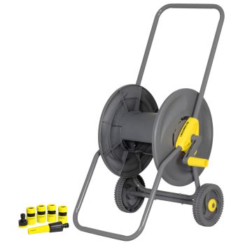 Carro Enrolla Manguera 2 ruedas con accesorios Crossmaster