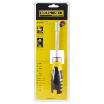 Destornillador a trinquete 12 en 1 Crossmaster