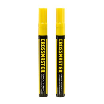 Marcador Industrial Indeleble Amarillo Crossmaster